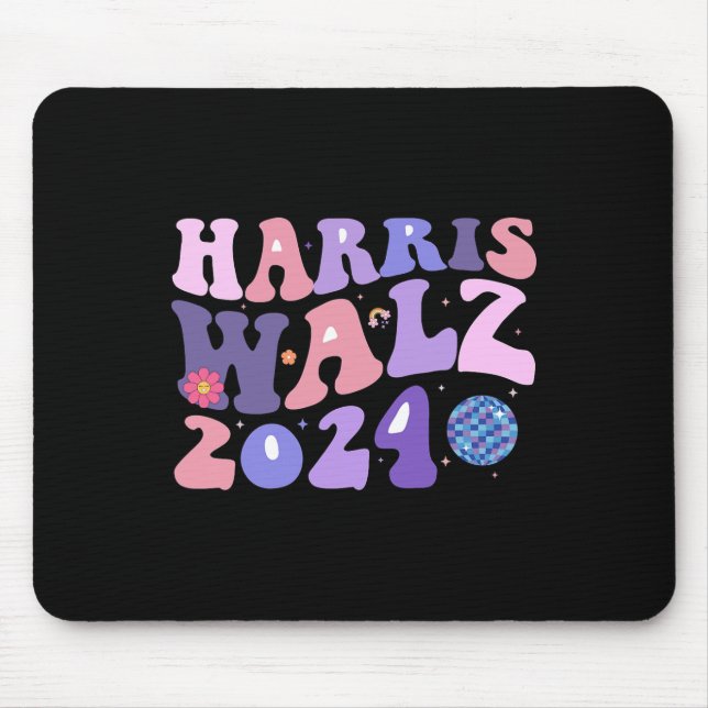 Kamala Harris Tim Walz Waltz Harris Walz Waltz 202 Mouse Pad (Front)