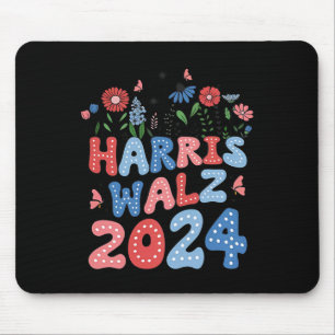 Kamala Harris Tim Walz Waltz Mouse Pad