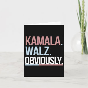 Kamala Harris Tim Wheimer Obviously Apparel Vote B Card