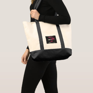 Kamala Harris Tote Bag. Black logo Bag
