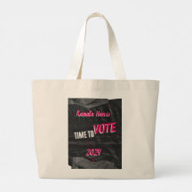 Kamala Harris Tote Bag. Wide