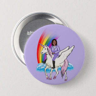 Kamala Harris Unicorn 2024 3 Inch Round Button