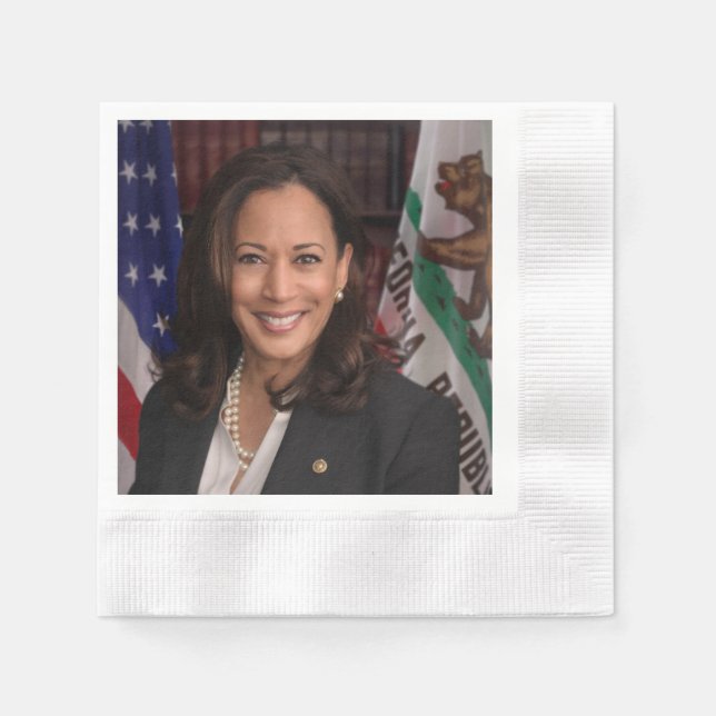 Kamala Harris US Vice President, Biden 2024 Napkin (Front)
