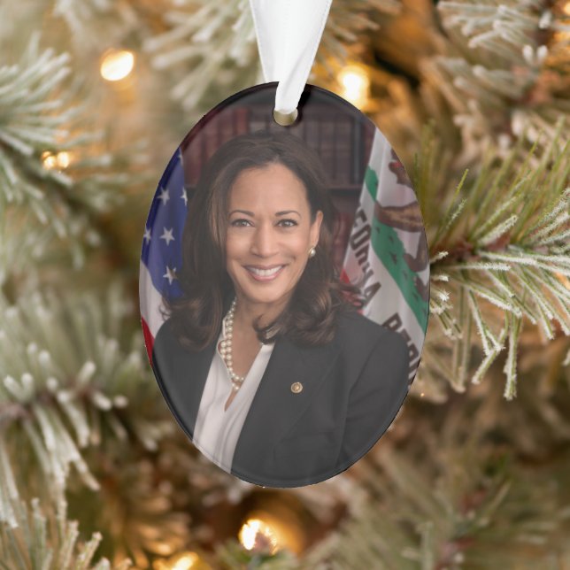 Kamala Harris US Vice President, Biden 2024 Ornament (Tree)