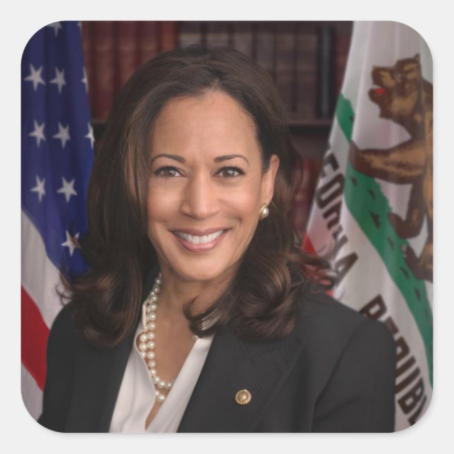 Kamala Harris US Vice President, Biden 2024 Square Sticker (Front)