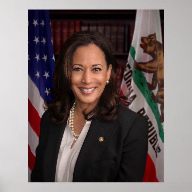 Kamala Harris US Vise President, Biden 2024 Poster (Front)