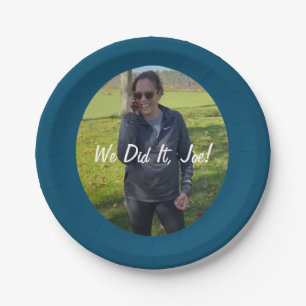 Kamala Harris, Vice President-Elect "We Did It!" Paper Plate