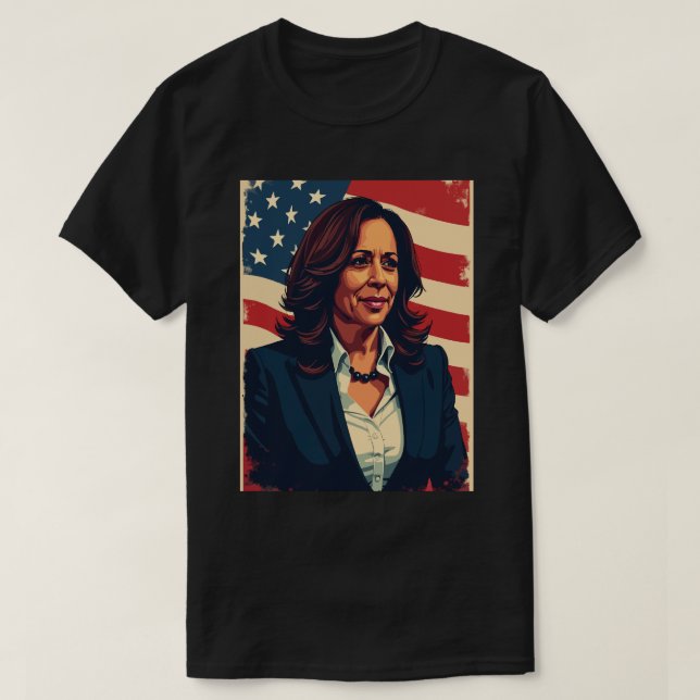Kamala Harris Vote For 2024 President Harris T-Shirt (Design Front)