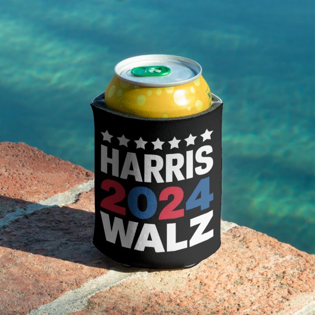 Kamala Harris Walz For President Vice President  Can Cooler (In Situ Pool)