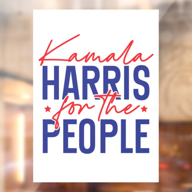Kamala Harris Window Cling (Sheet 2)