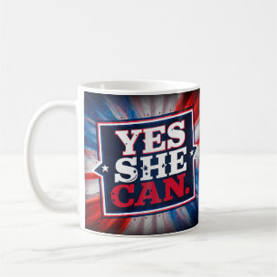 Kamala Harris 'Yes She Can' Coffee Mug