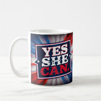 Kamala Harris 'Yes She Can' Coffee Mug