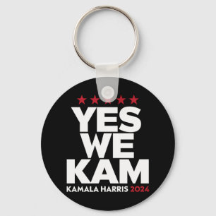 Kamala Harris Yes We Kam for US President 2024  Keychain
