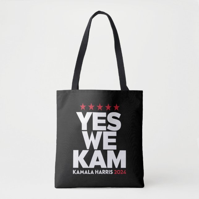Kamala Harris Yes We Kam for US President 2024  Tote Bag (Front)
