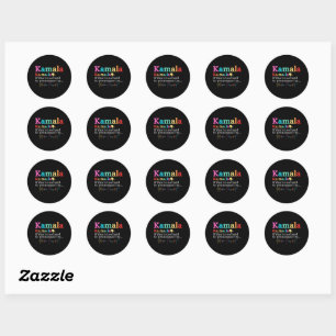 Kamala If That's Too Hard To Pronounce Try Madam  Classic Round Sticker