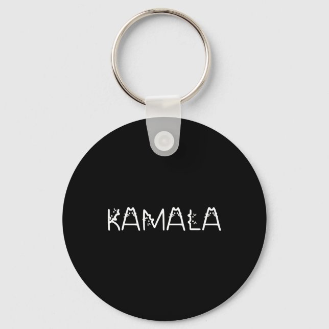 Kamala In Cat Font Kamala Harris Wheimer 2024 Walt Keychain (Front)