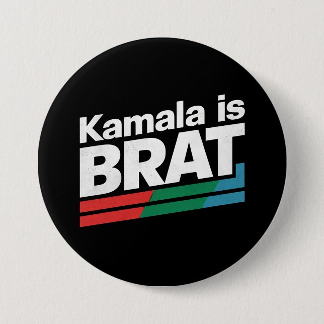Kamala Is Brat 3 Inch Round Button (Front)