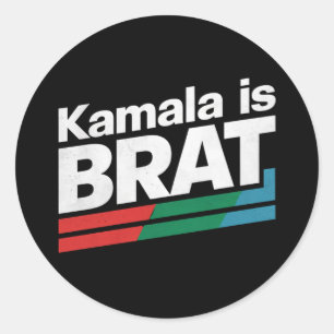 Kamala Is Brat Classic Round Sticker