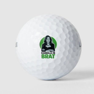 Kamala is Brat Funny Sarcastic  Golf Balls
