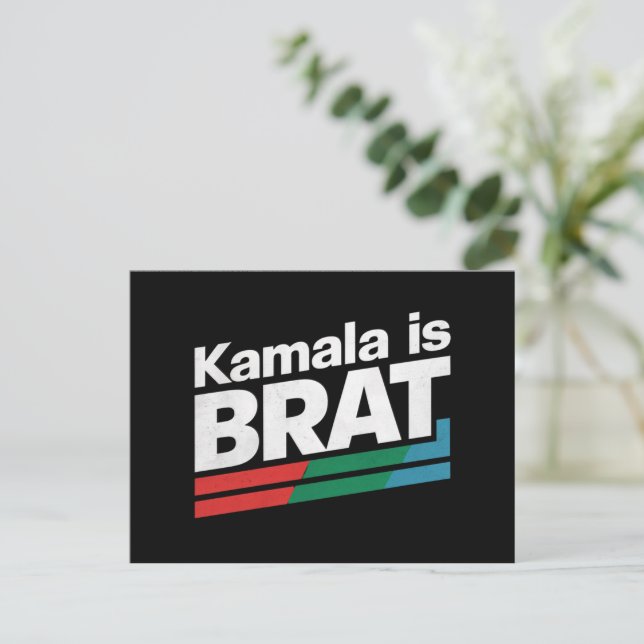 Kamala Is Brat Postcard (Standing Front)
