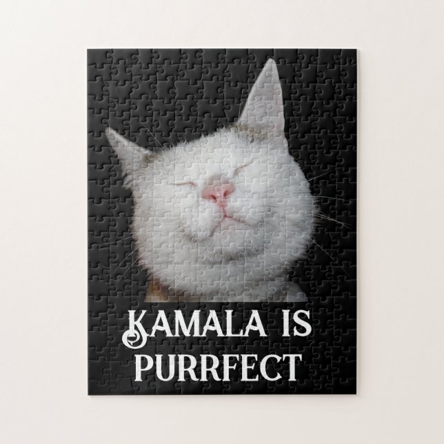 Kamala is Purrfect  Jigsaw Puzzle (Vertical)