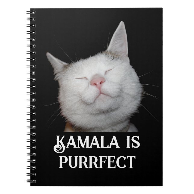 Kamala is Purrfect  Notebook (Front)