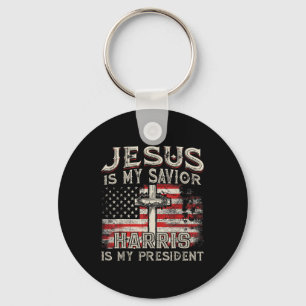 Kamala Jesus Is My Saviour Harris Is My President Keychain
