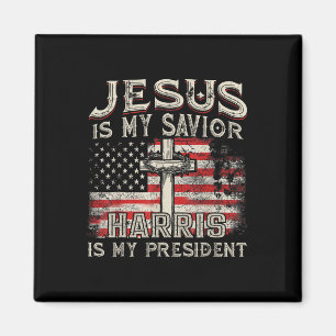 Kamala Jesus Is My Saviour Harris Is My President  Magnet
