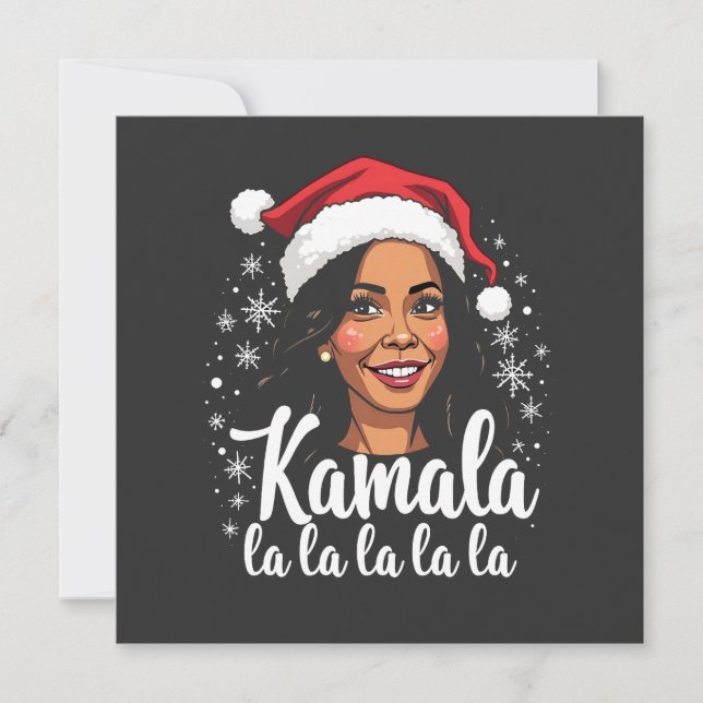 Kamala La La La Kamala Harris Christmas Santa  (Front)
