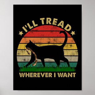 Kamala Lady Cat 2024 I'll Tread Wherever I Want 3 Poster