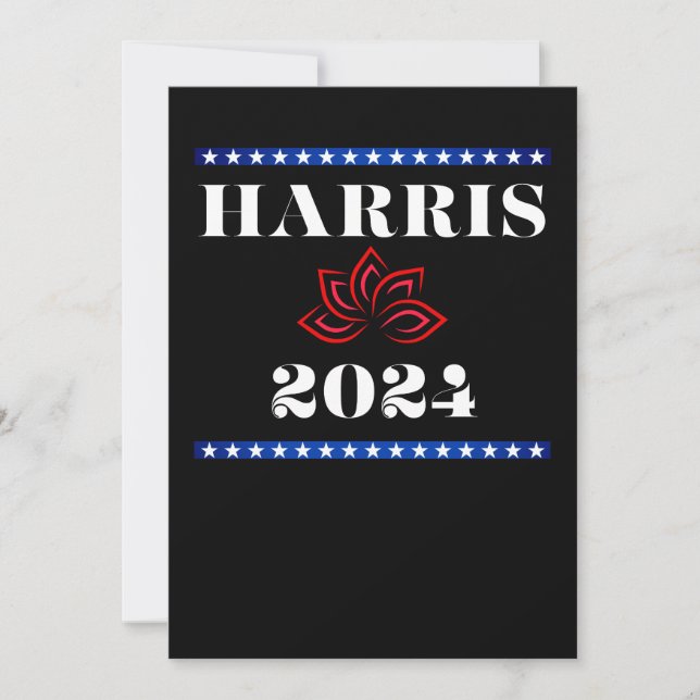 Kamala Lotus Harris for POTUS Invitation (Front)