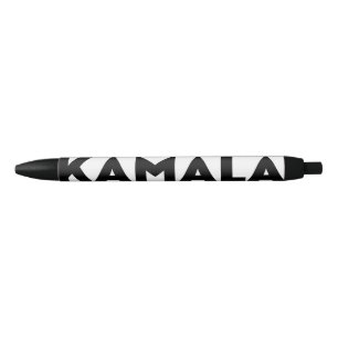 Kamala modern bold typography black and white ink pen