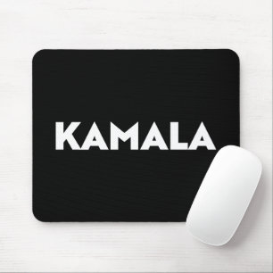 Kamala modern bold typography minimalist black mouse pad