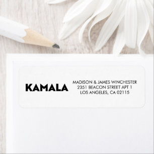 Kamala modern typography minimalist black white