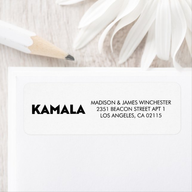 Kamala modern typography minimalist black white (Insitu)