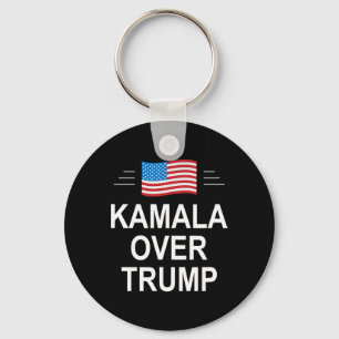 Kamala Over Trump Pro-trump Conservative Patriotic Keychain