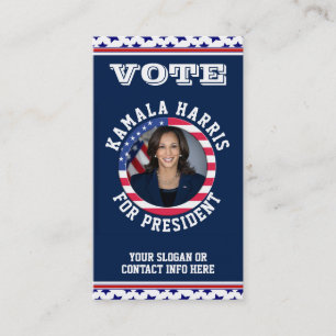 Kamala Political Campaign Template Business Card