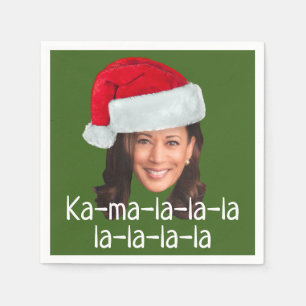 Kamala Santa Hat Biden Harris 2020 funny holiday Napkin