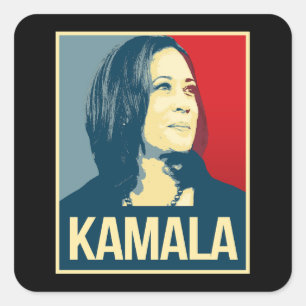 KAMALA SQUARE STICKER