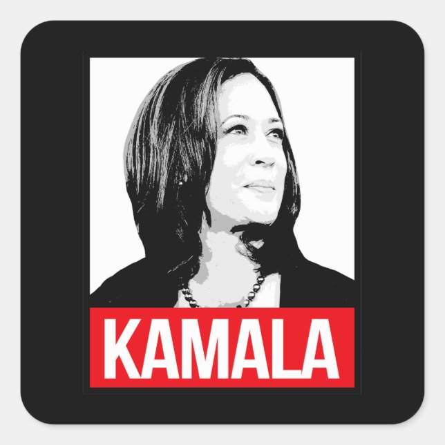 KAMALA SQUARE STICKER (Front)