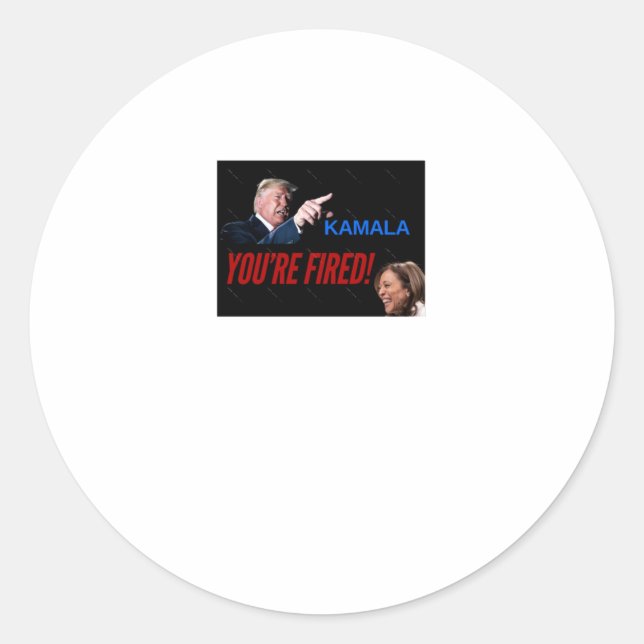 Kamala Vous êtes Fired ! Autocollant (Devant)