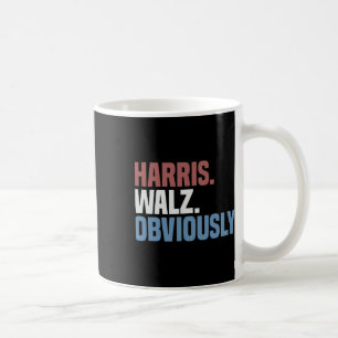 Kamala W Obviously 2024 Harris Waltz 2024 Election Coffee Mug