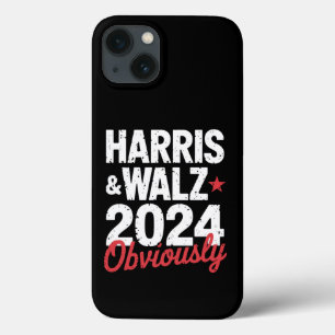 Kamala Walz Obviously 2024 Harris Waltz 2024  iPhone 13 Case