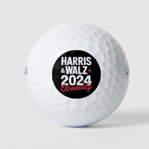 Kamala Walz Obviously 2024 Harris Waltz 2024 Golf Balls