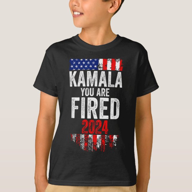 Kamala You're Fired Funny Anti Kamala Harris Elect T-Shirt (Front)