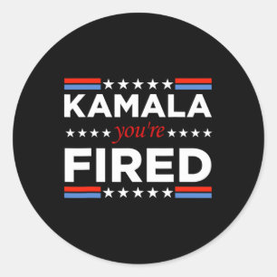 Kamala You're Fired Funny  Classic Round Sticker