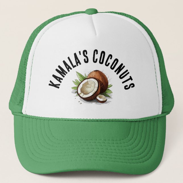 Kamala's Coconuts Trucker Hat (Front)