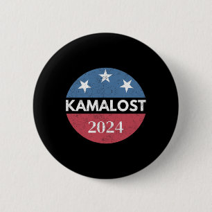 Kamalost Kamala Lost 2024 Election Trump Won 47th  2 Inch Round Button