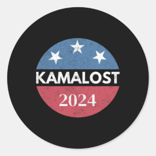 Kamalost Kamala Lost Election Trump Won 47th Presi Classic Round Sticker