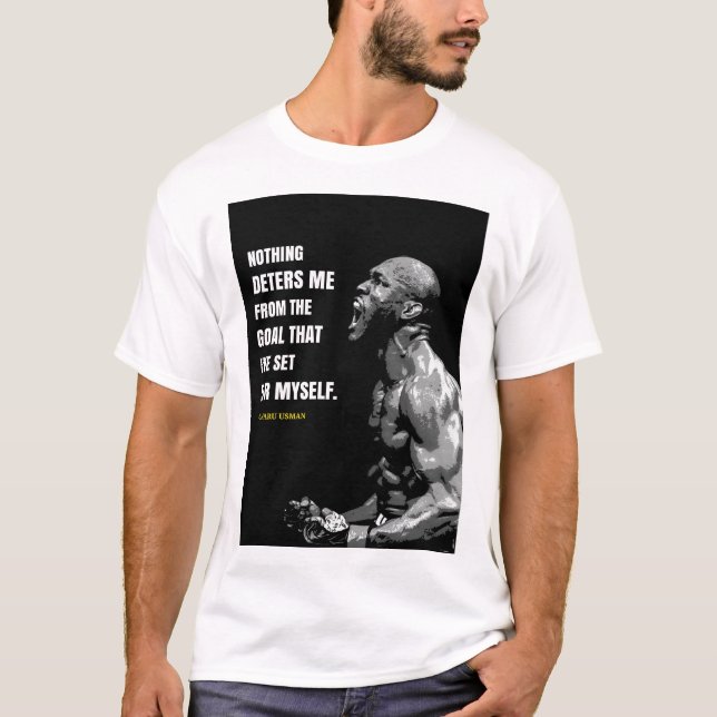 Kamaru Usman quotes T-Shirt (Devant)